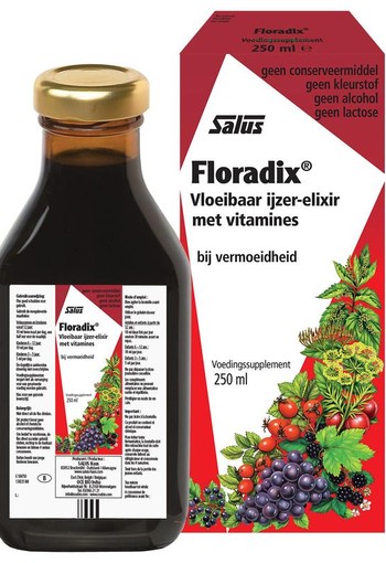 Salus Floradix ijzer elixer (250 Milliliter)