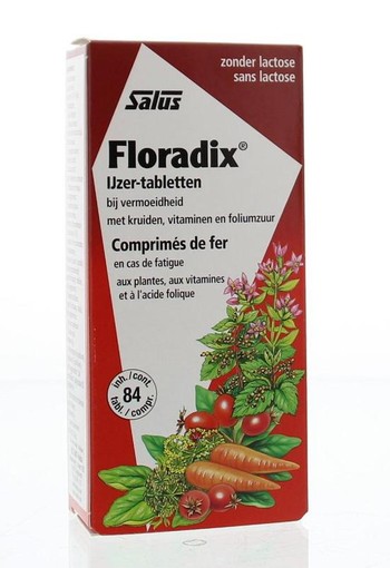 Salus Floradix ijzer tabletten (84 Tabletten)