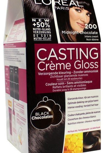 Loreal Casting creme gloss 200 Midnight chocolate (1 set)