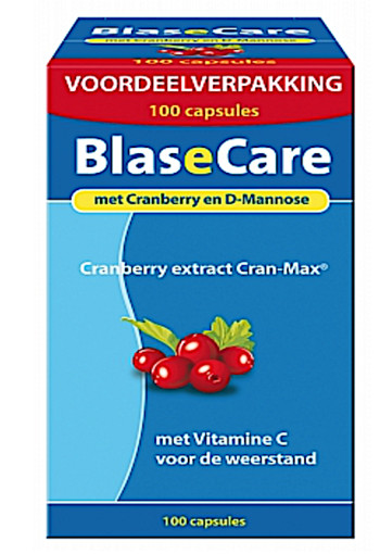 Blasecare Cranberry + D-mannose Capsules 100 stuks 