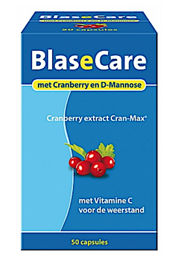 Blasecare Cranberry + D-mannose Capsules 50 stuks